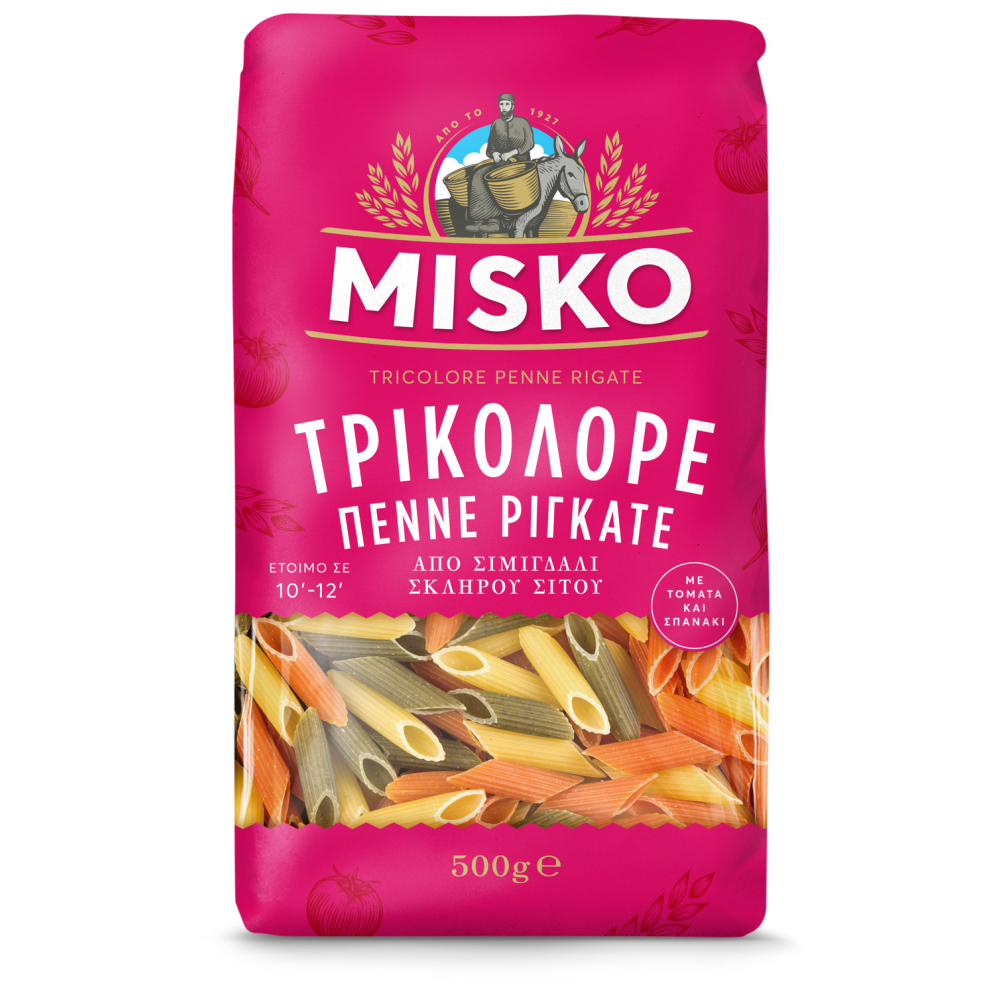 Misko Πέννε Ριγκάτε Τρικολόρε 500gr