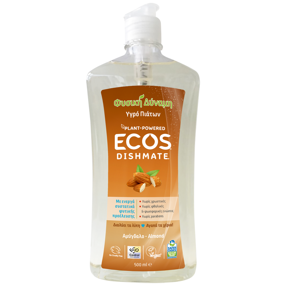 Ecos Υγρό Πιάτων Αμύγδαλο 500ml