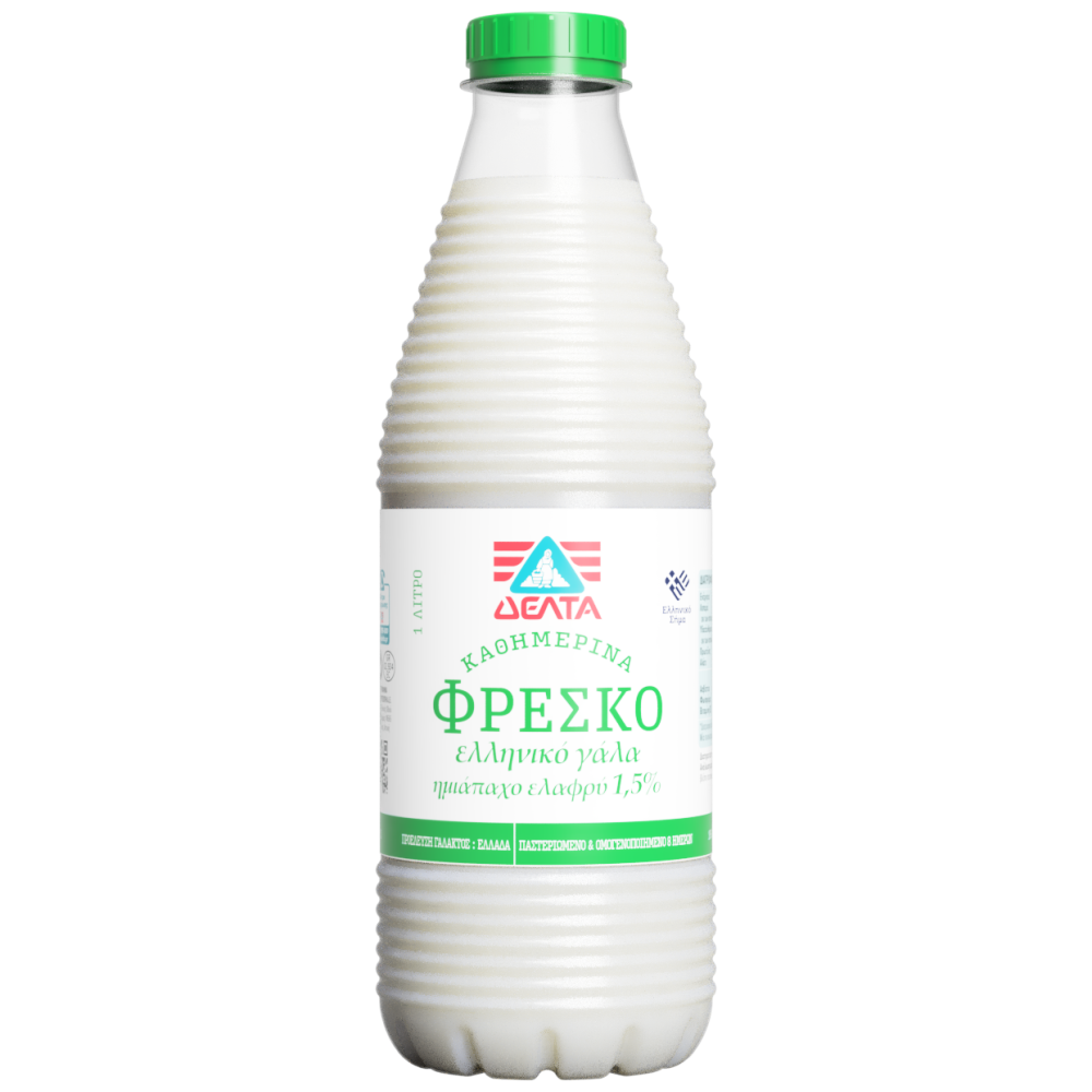 ΔΕΛΤΑ Καθημερινά Φρέσκο Γάλα Ελαφρύ 1 lt