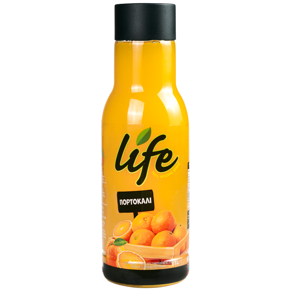 Life Χυμός Πορτοκάλι Μπουκάλι 1lt