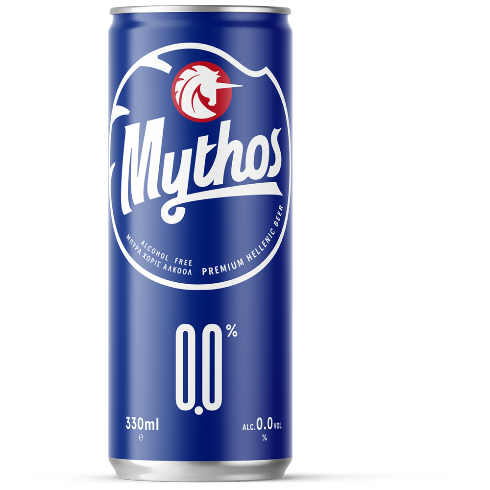 Mythos Μπίρα Κουτί 0,0% Χωρίς Αλκοόλ 330ml