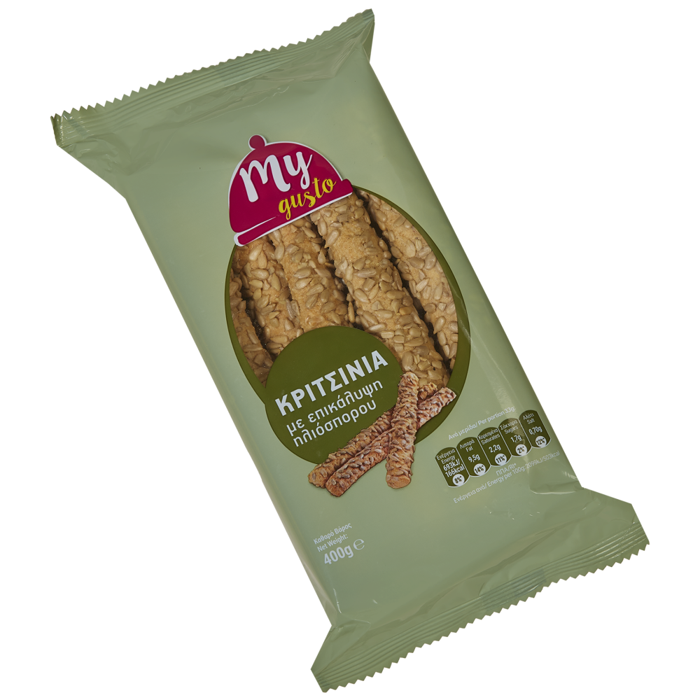 My Gusto Κριτσίνια Με Ηλιόσπορο 400gr