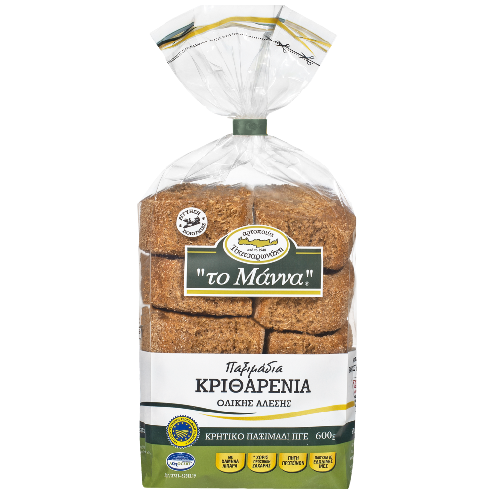 Το Μάννα Κριθαρένιος Ντάκος 600gr