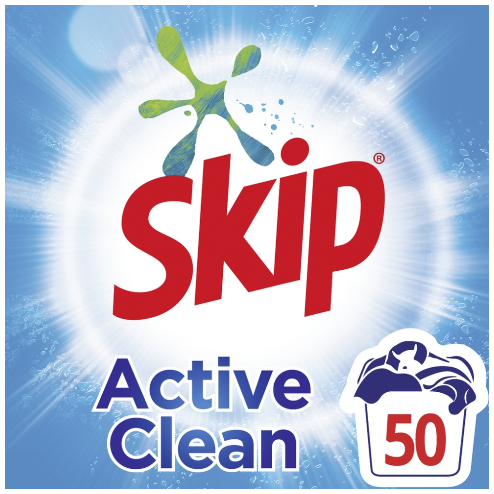 Skip Απορρυπαντικό Πλυντηρίου Ρούχων Σκόνη 50μεζ 3,250lt