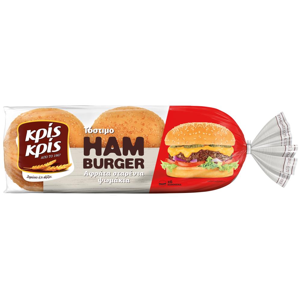 Κρις Κρις Αφράτα Σταρένια Ψωμάκια Hamburger 480gr