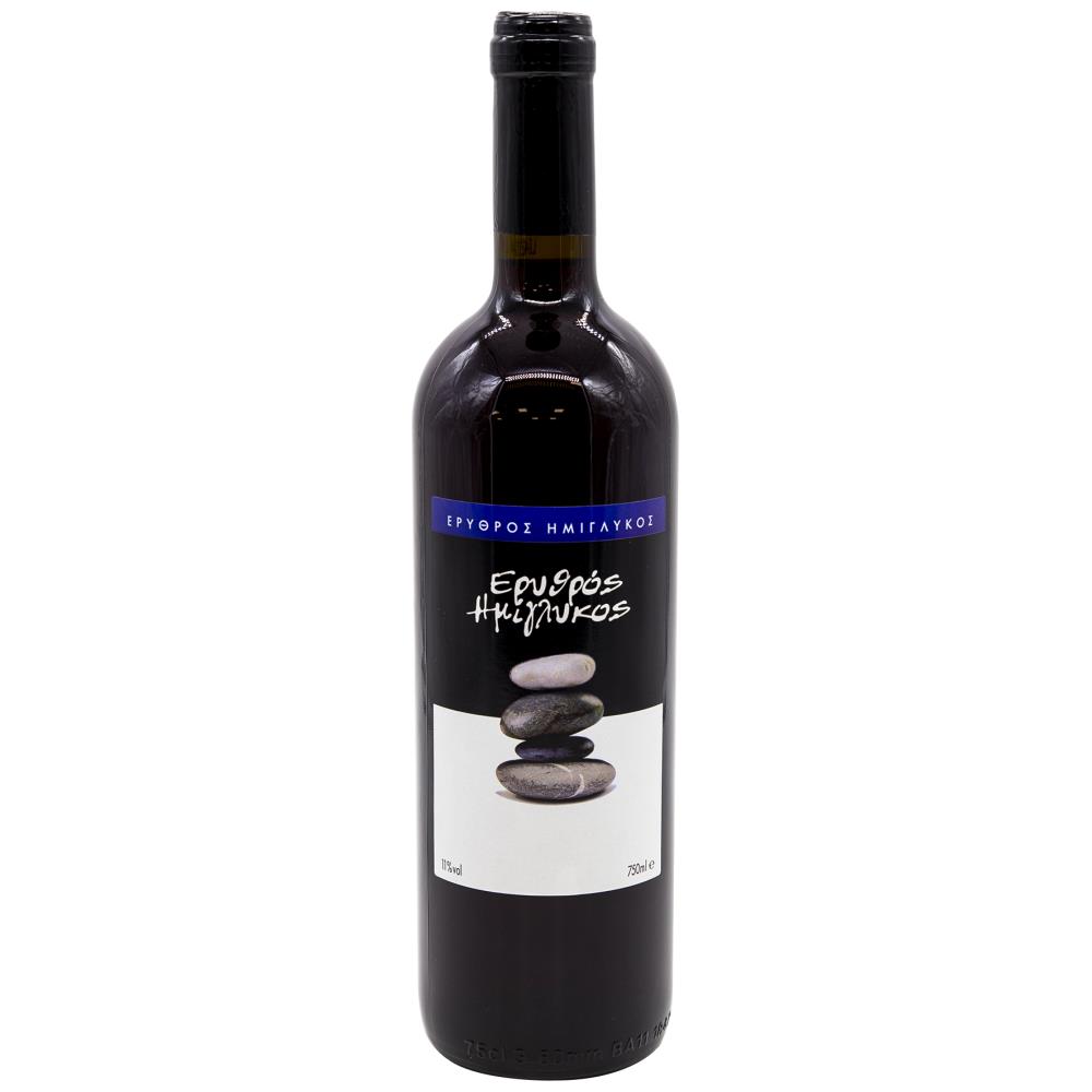 Ημίγλυκος Ερυθρός Οίνος 750ml