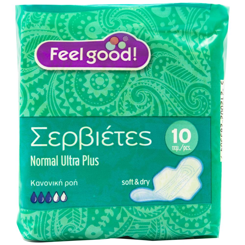 Feel Good! Σερβιέτες Ultra Plus Normal 10 τεμ