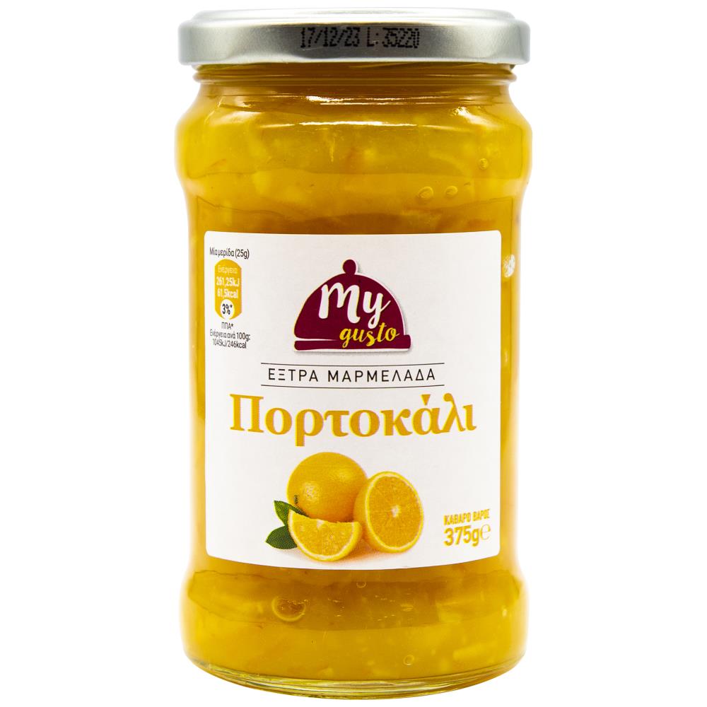 My Gusto Μαρμελάδα Extra Πορτοκάλι 375gr