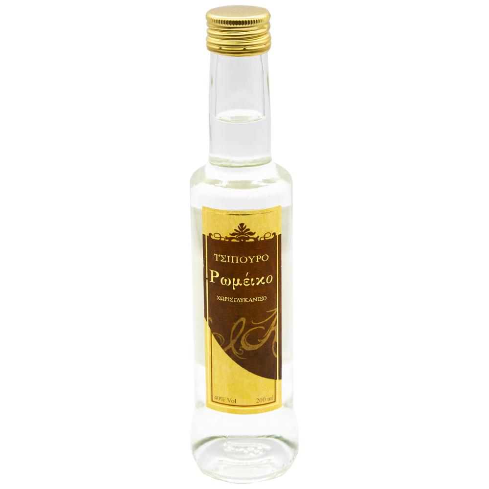Ρωμέικο Τσίπουρο Χωρίς Γλυκάνισο 200ml
