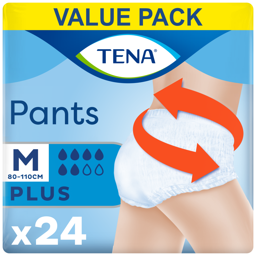 Tena Pants Plus Medium Εσώρουχα Ακράτειας 24τεμ