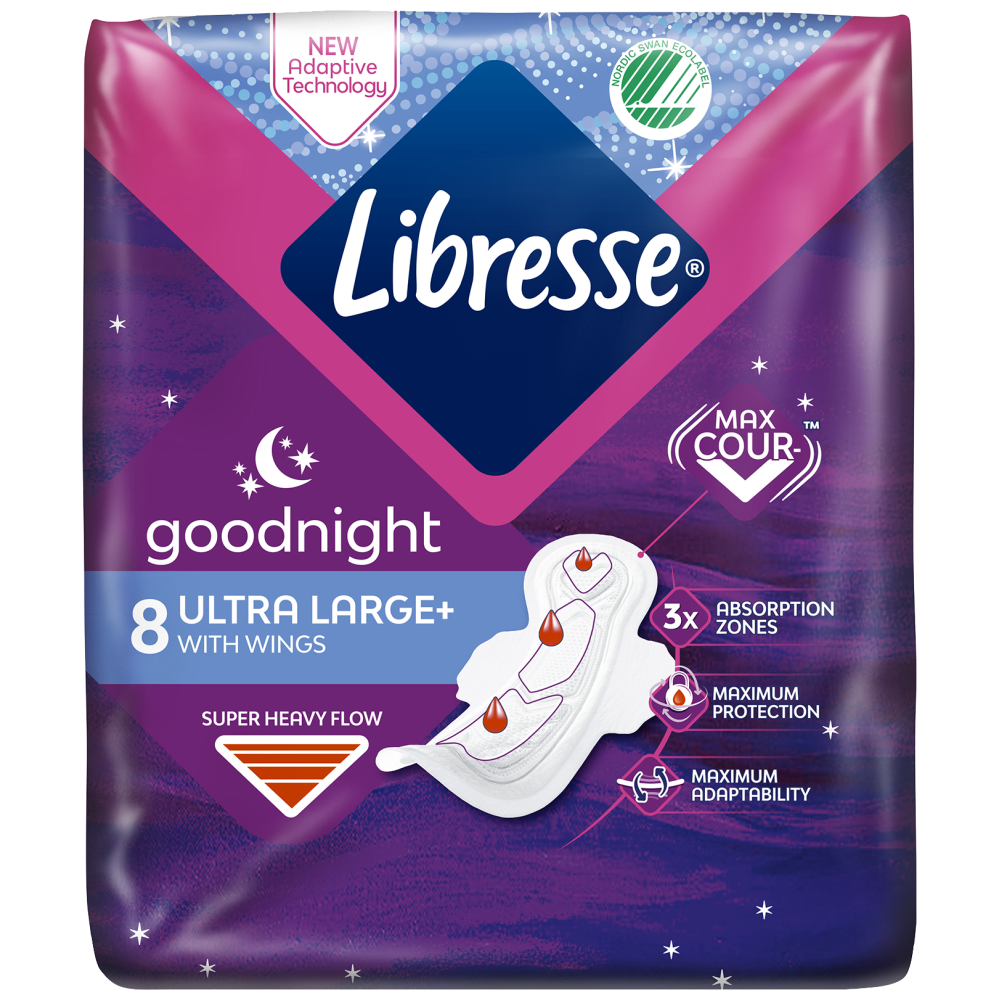 Libresse Σερβιέτες Ultra Large Goodnight 8τεμ.