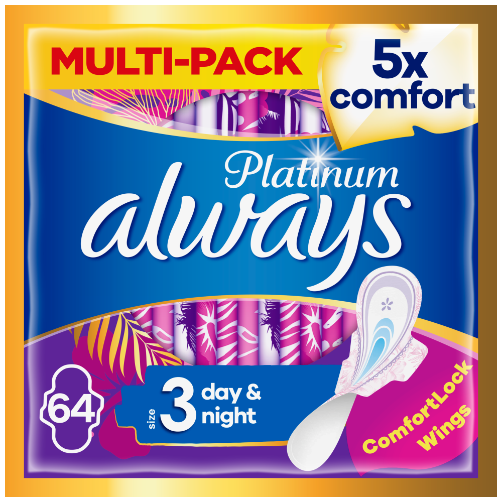 Always Σερβιέτες Platinum Ultra Night 64τεμ