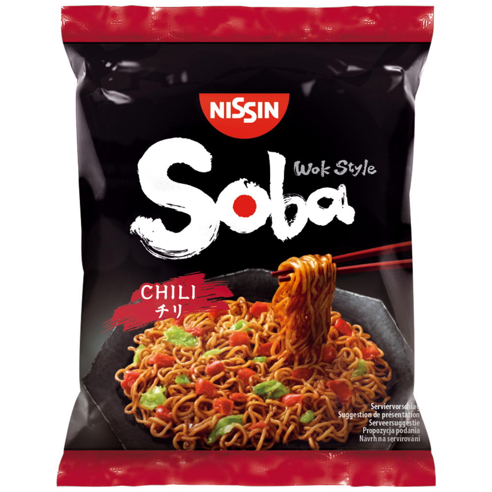 Nissin Soba Noodles Chili 111gr