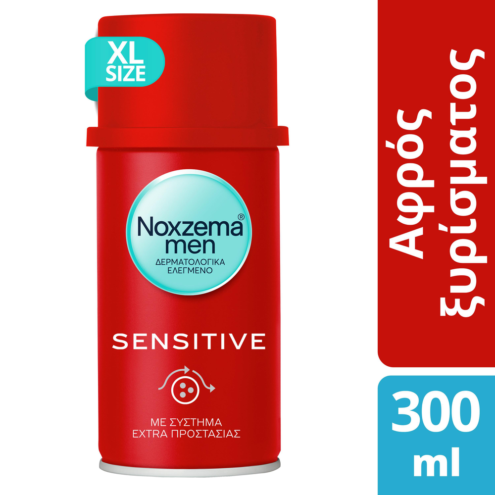 Noxzema Men αφρός ξυρίσματος Sensitive 300ml