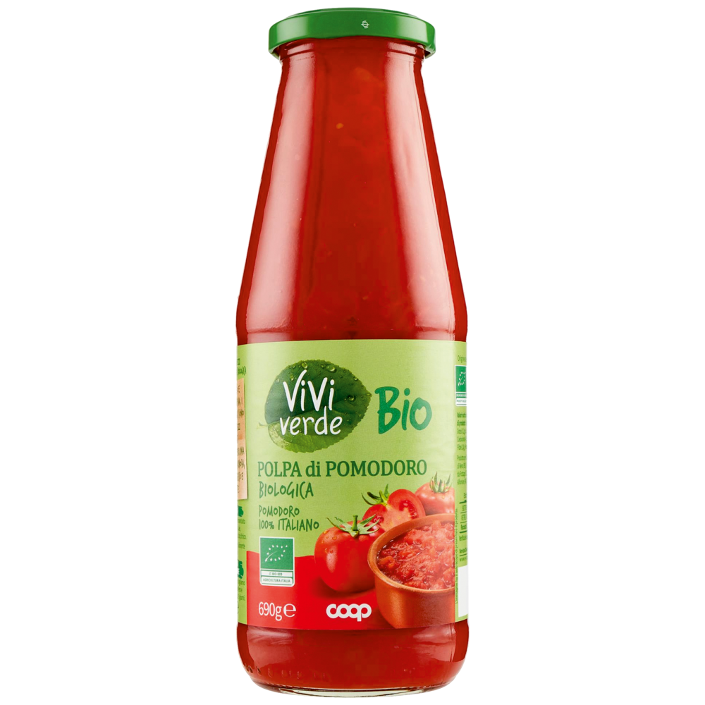 Vivi Verde Τομάτα Τριμμένη Biologico Jar 690gr