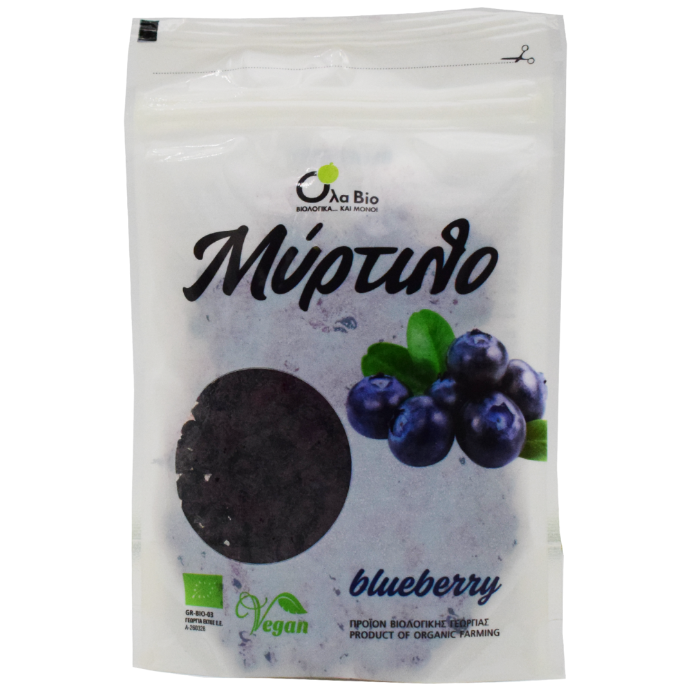 Όλα Bio Μύρτιλλο Αποξηραμένο Σνακ 100gr