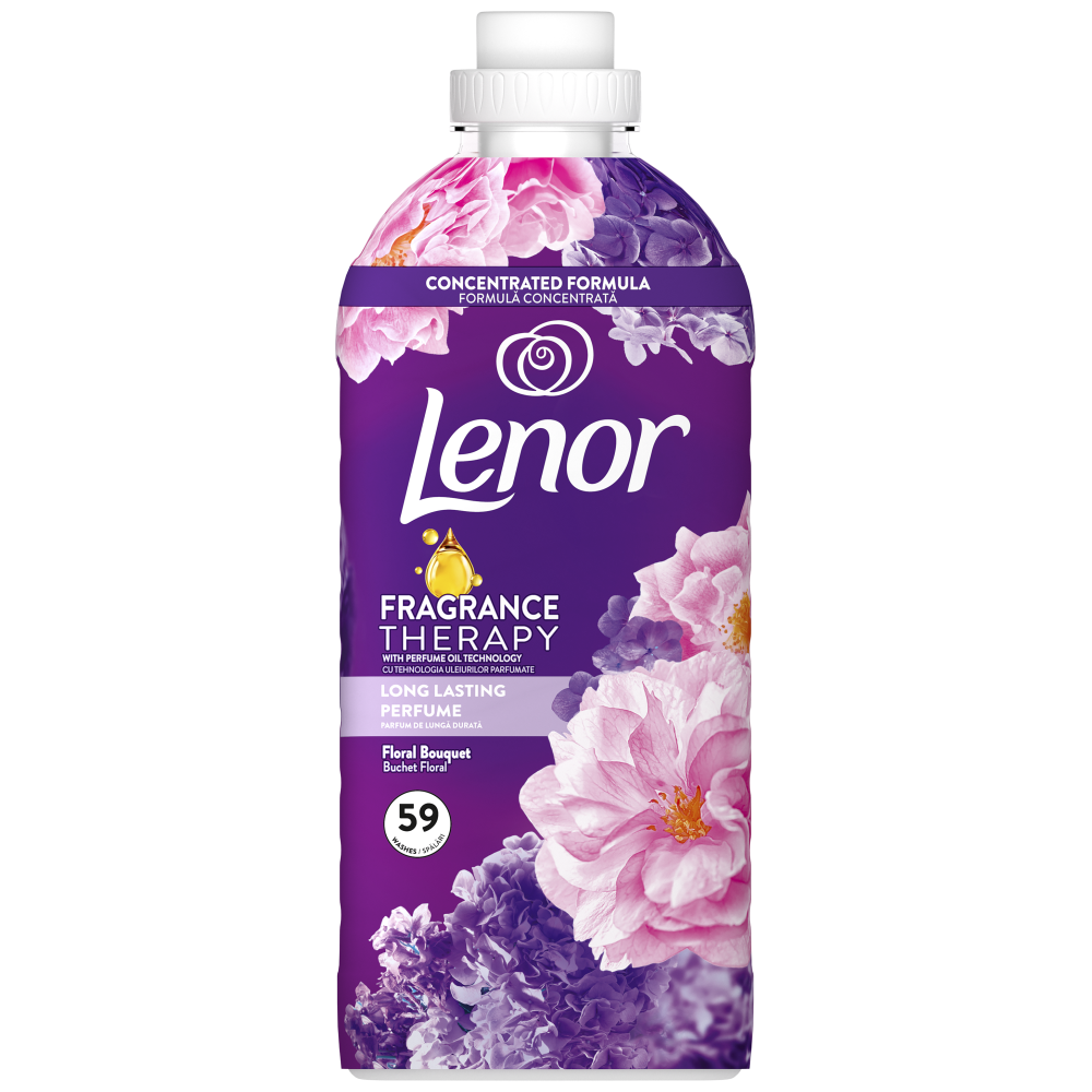 Lenor Μαλακτικό Ρούχων Fragrance Therapy Ameth & Floral 59μεζ 1,20lt