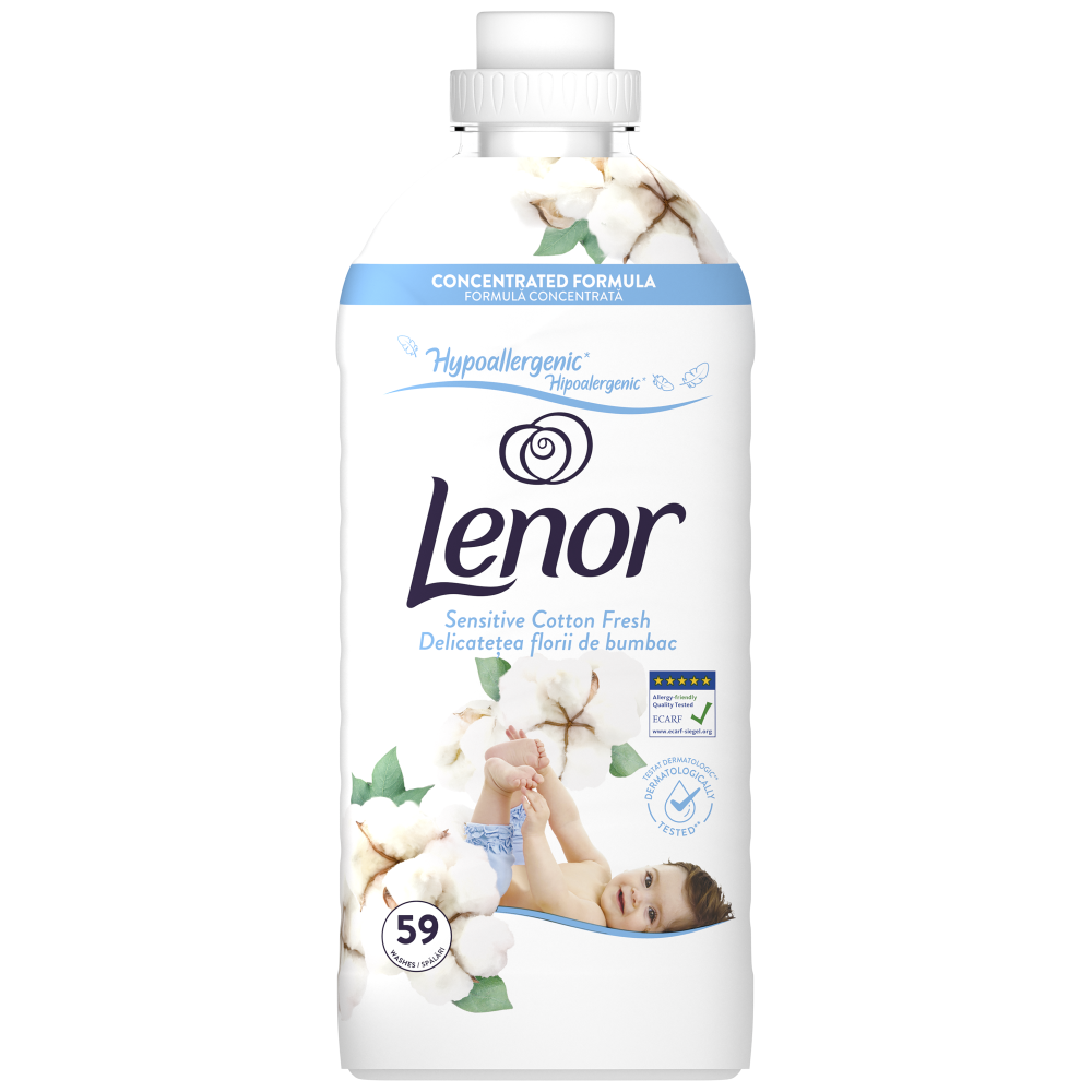 Lenor Μαλακτικό Ρούχων Sensitive 59μεζ 1,20lt