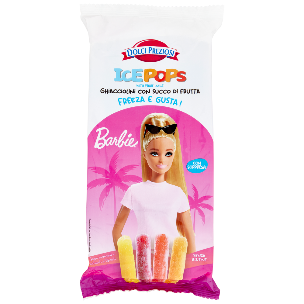 Dolci Preziosi Ice Pops Γρανίτα Φρούτων Barbie 400ml