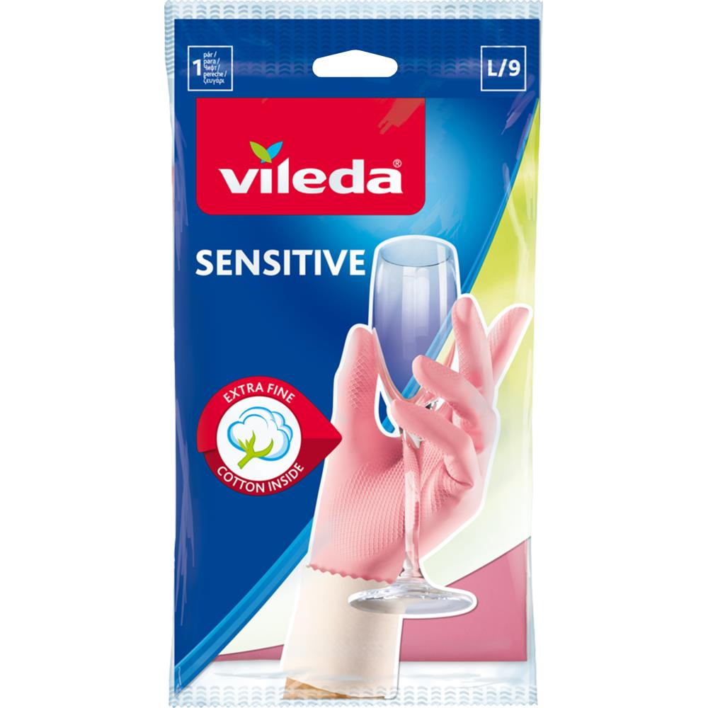 Vileda Γάντια Κουζίνας Sensitive Large