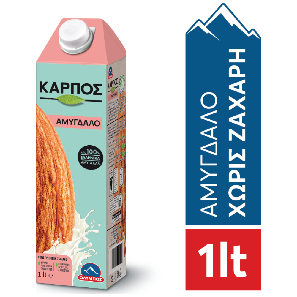 Όλυμπος Ρόφημα Αμυγδάλου Χωρίς Ζάχαρη 1lt