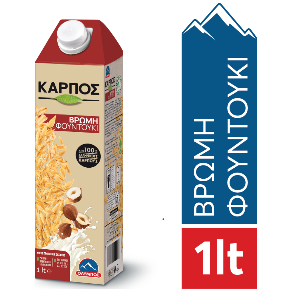 Όλυμπος Καρπός Ρόφημα Βρώμη Φουντούκι 1 lt