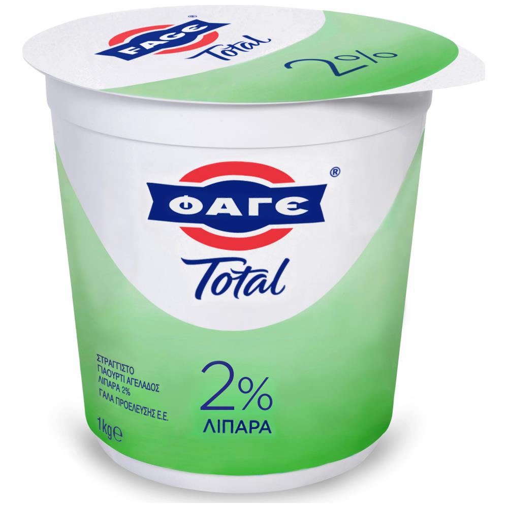 ΦΑΓΕ Total Στραγγιστό Γιαούρτι 2% Λιπαρά 1kg