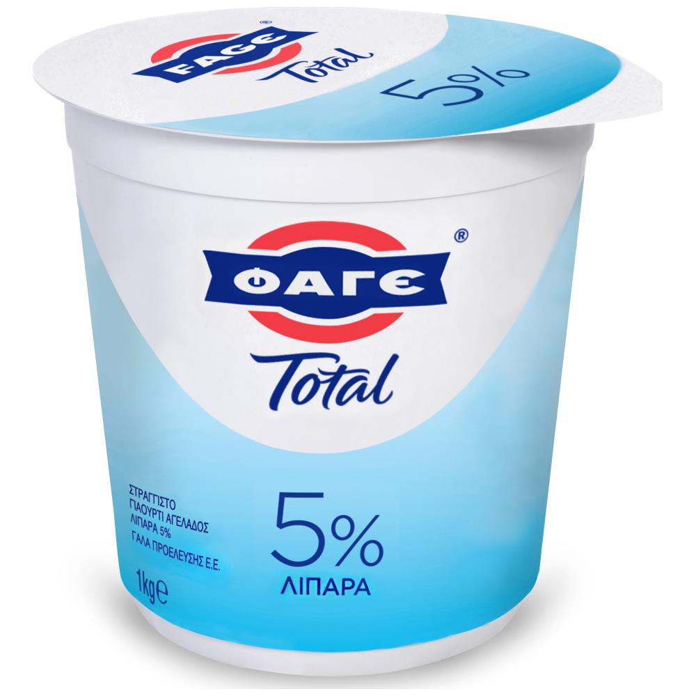 ΦΑΓΕ Total Στραγγιστό Γιαούρτι 5% Λιπαρά 1kg