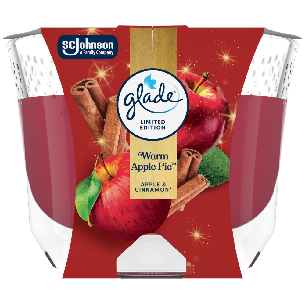 Glade Large Candle Warm Apple Pie 204g