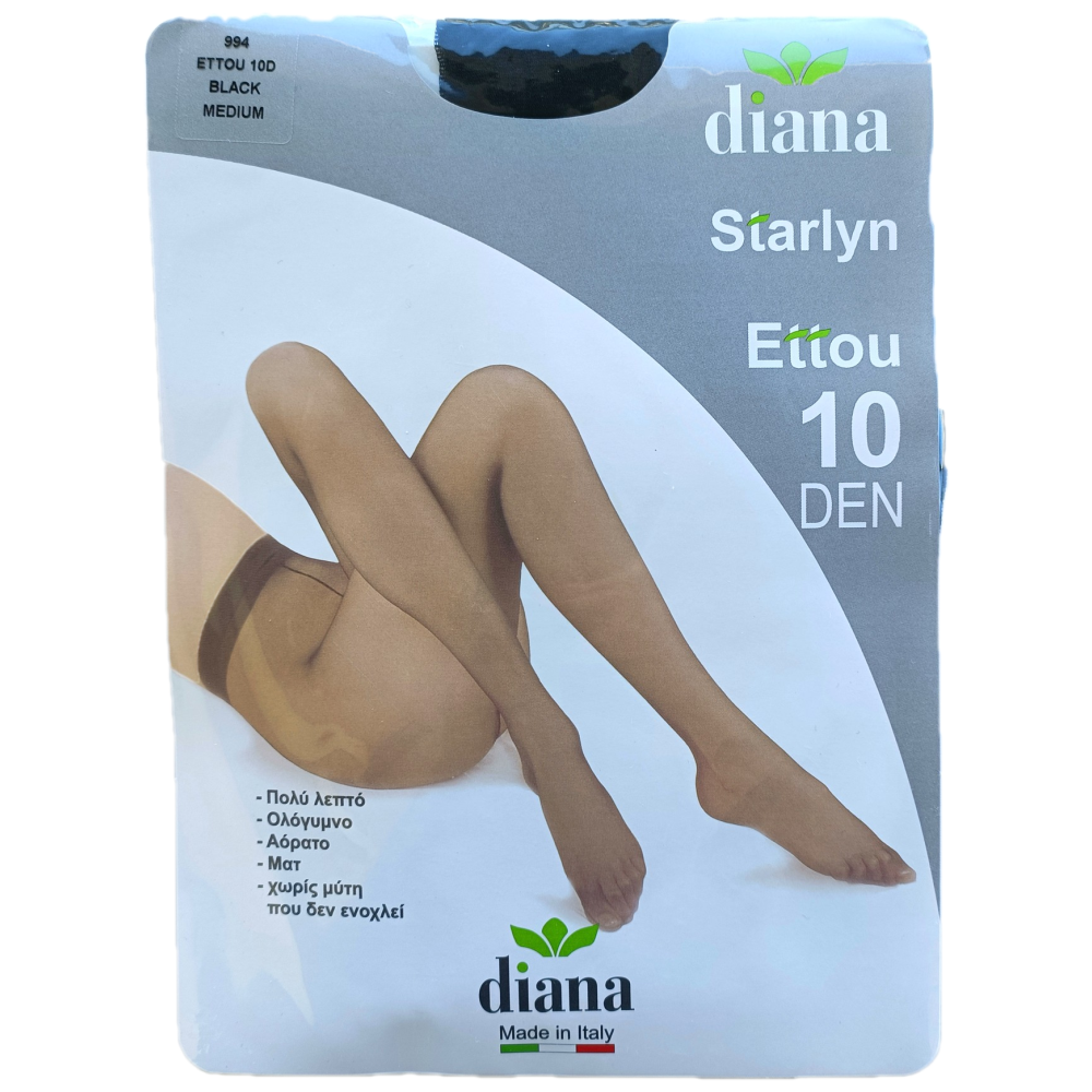 Diana Ettou 10D Καλσόν Μαύρο (S-M-L)