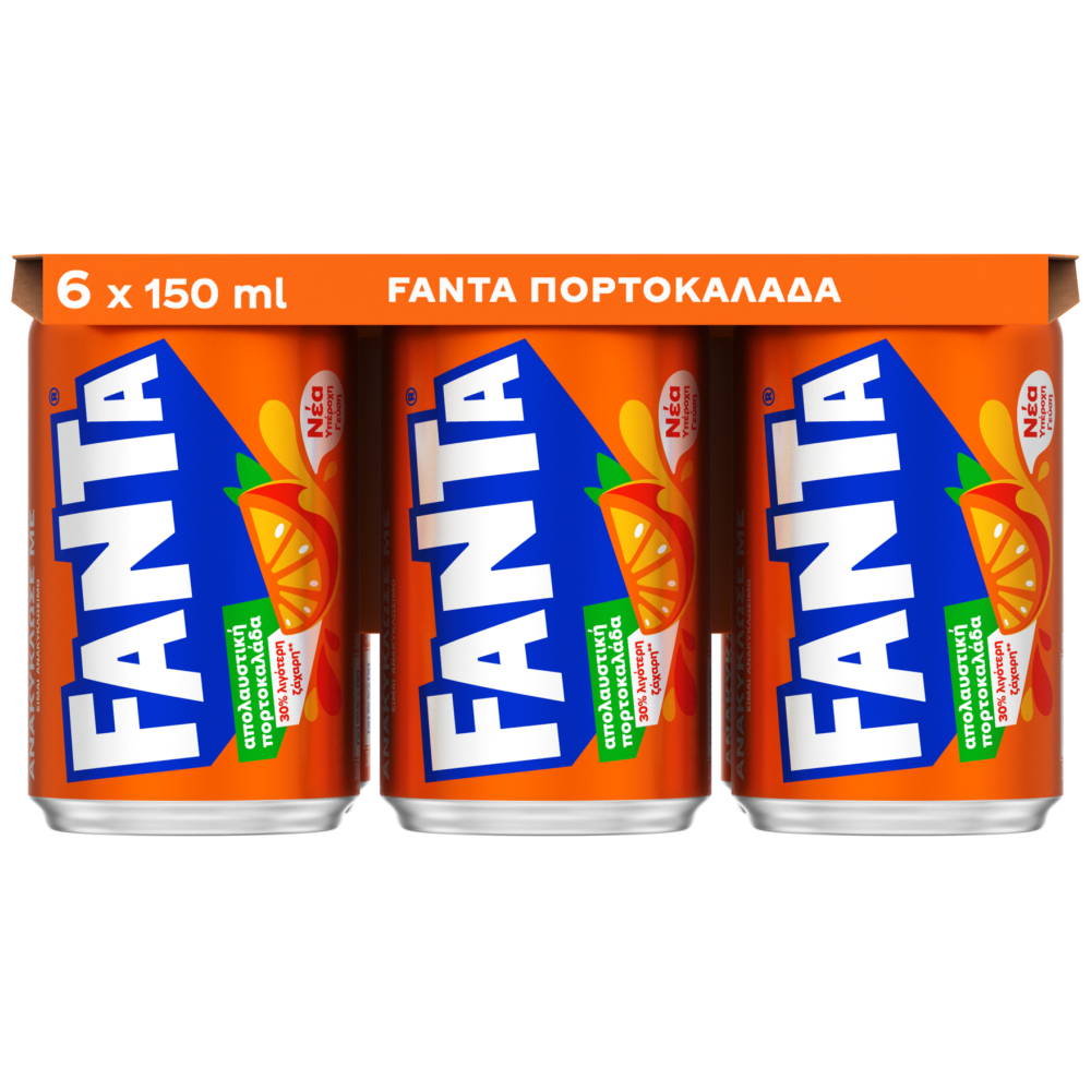 Fanta Πορτοκολάδα 150ml 6τεμ