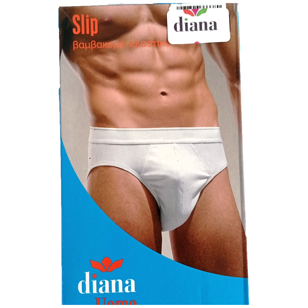 Diana Slip Ανδρικό Λευκό Βαμβακερό (S-M-L-XL-XXL)