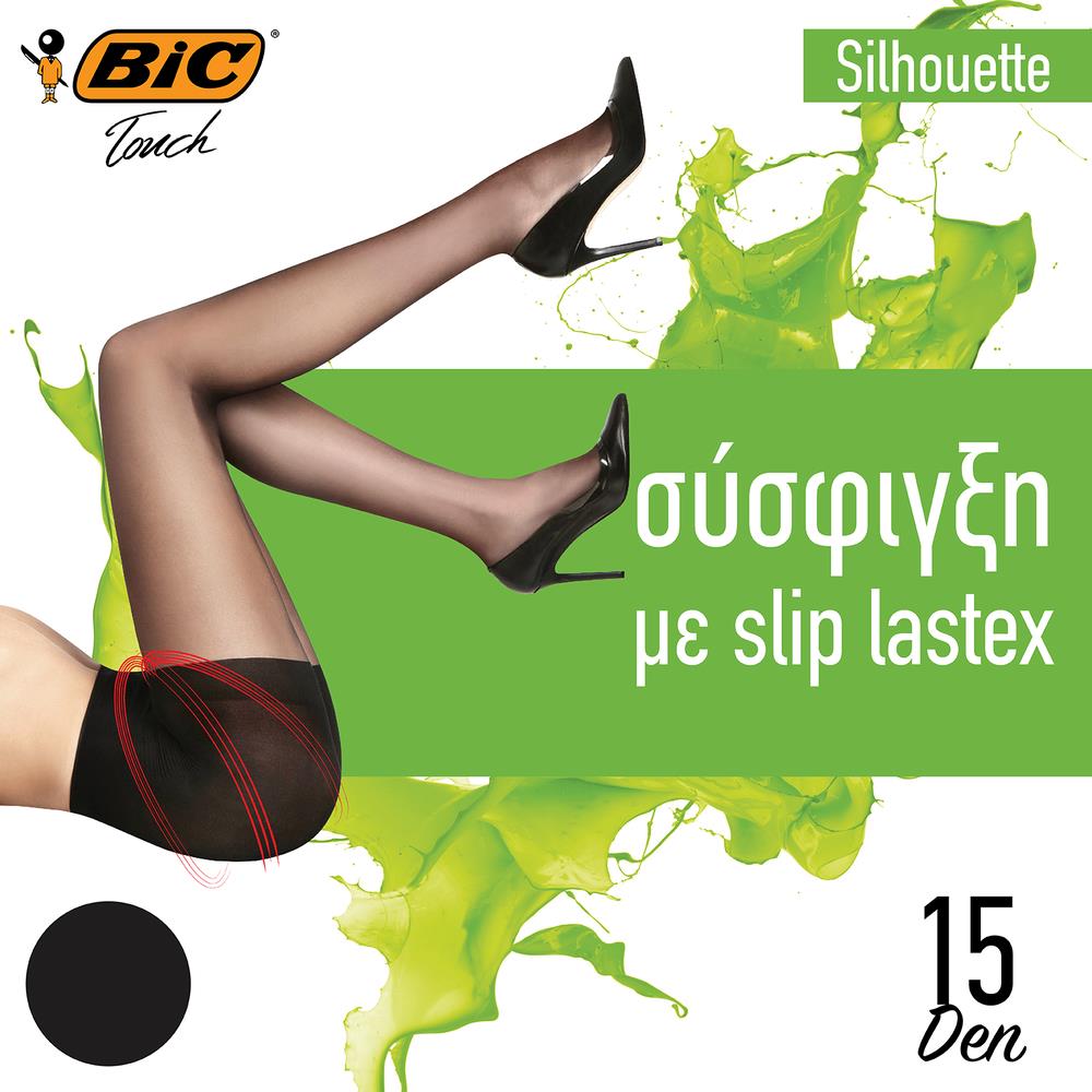 BIC Silhouette Καλσόν Ελαστικό Μαύρο 15D XLarge