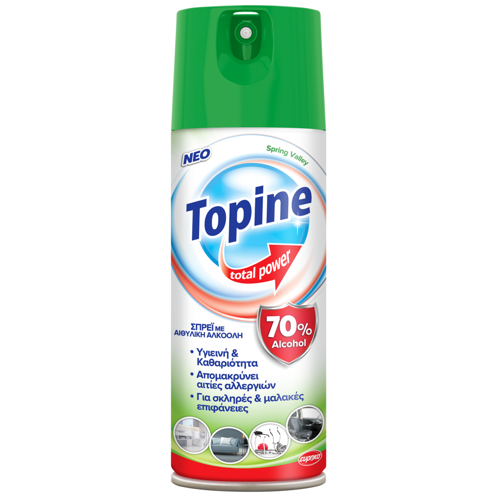 Topine Total Power Απολυμαντικό Σπρέυ Spring Valley 400ml