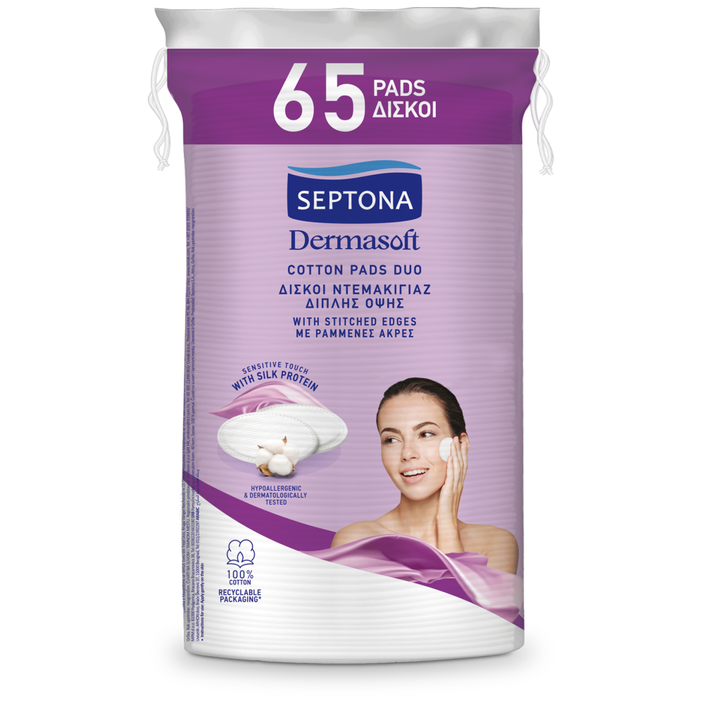 Septona Δίσκοι Ντεμακιγιάζ Οβάλ Silk 65τεμ