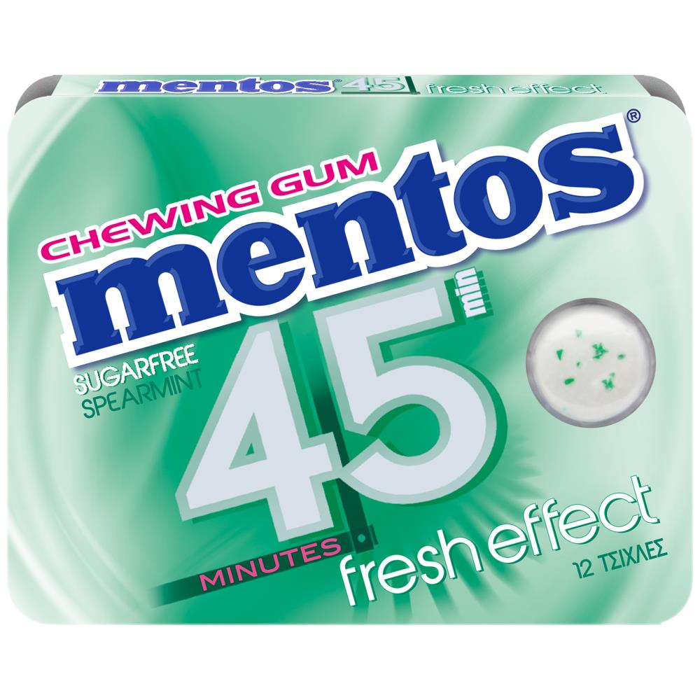 Mentos 45 Minutes Spearmint Τσίχλες 18gr
