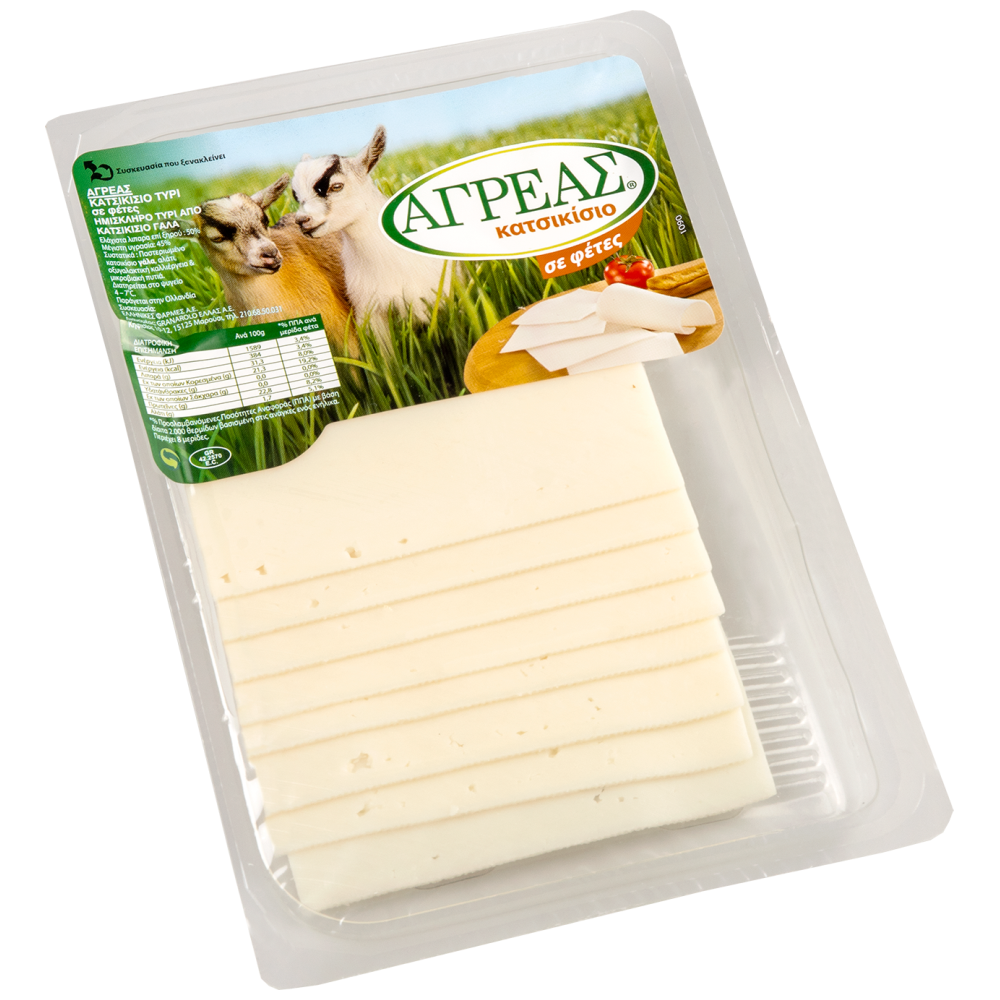Αγρέας Κατσικίσιο Τυρί Σε Φέτες 150gr