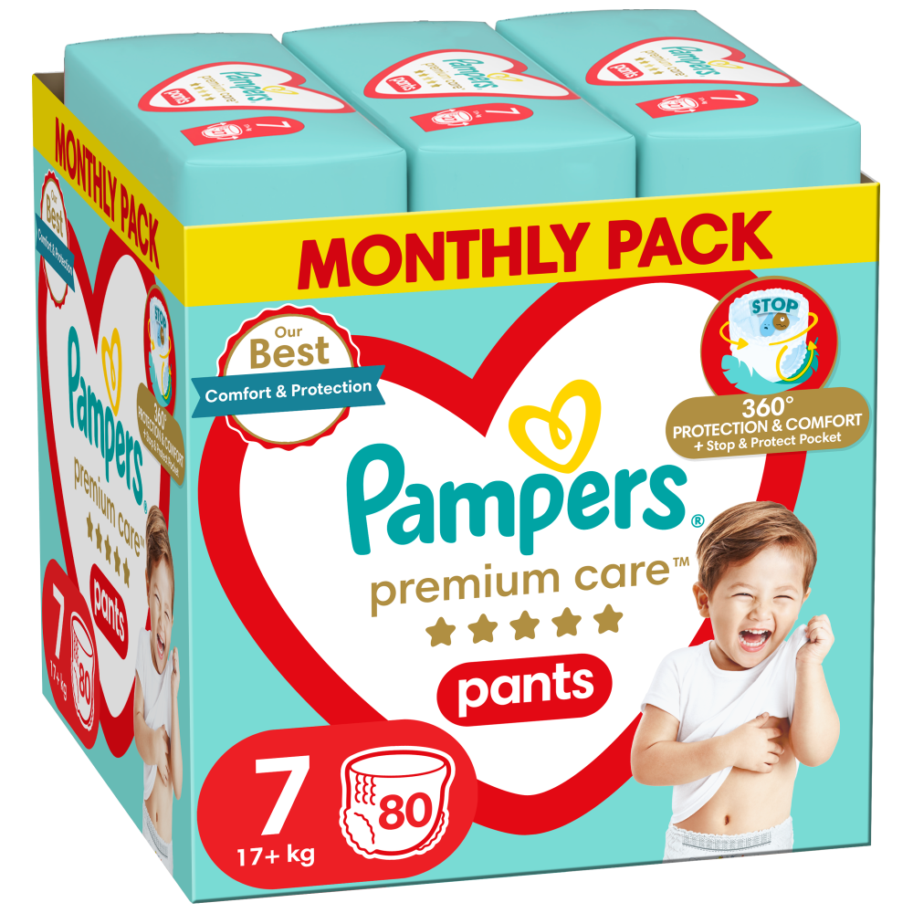 Pampers Premium Care Pants No 7 80τεμ