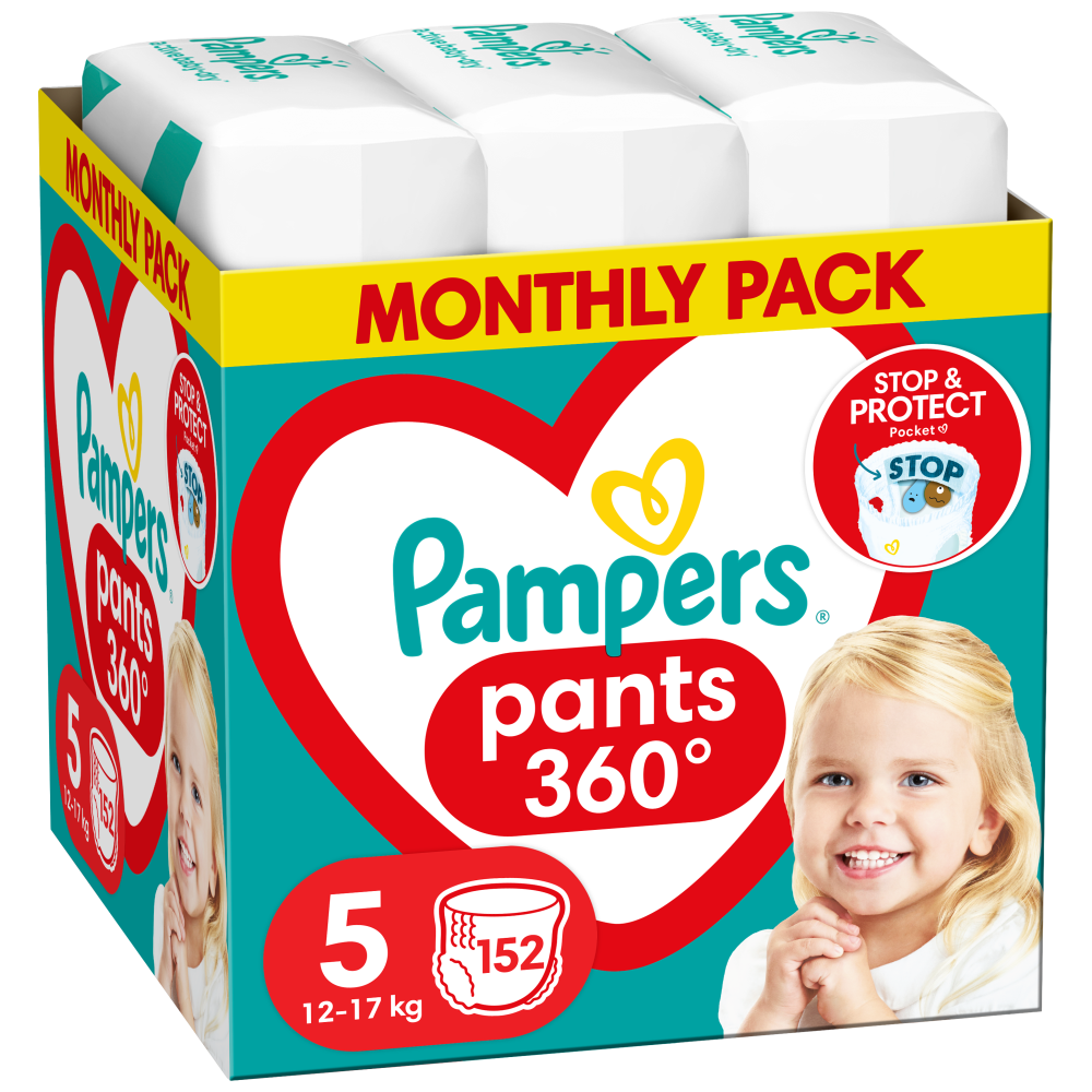Pampers Πάνες Pants Monthly Pack (152τεμ) Νο 5