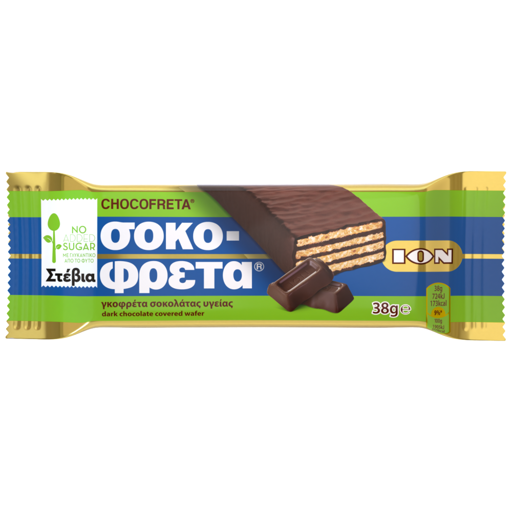 ΙΟΝ Σοκοφρέτα Υγείας Stevia 38gr