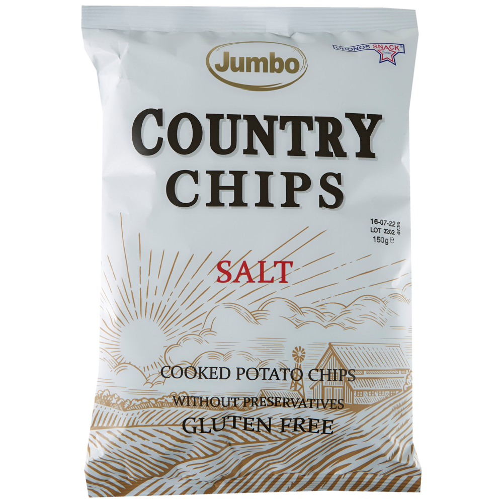 Jumbo Country Πατατάκια Αλάτι 150gr