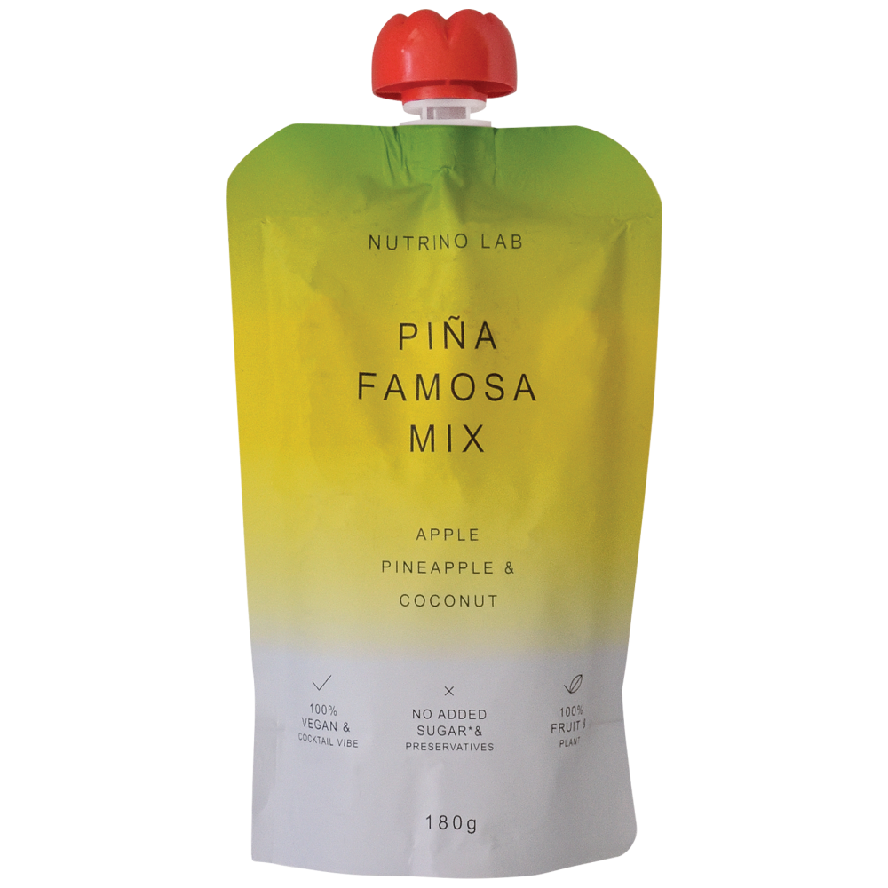 Nutrino Lab Πουρές Φρούτων Famosa Mix Μήλο Ανανάς Καρύδα 180gr