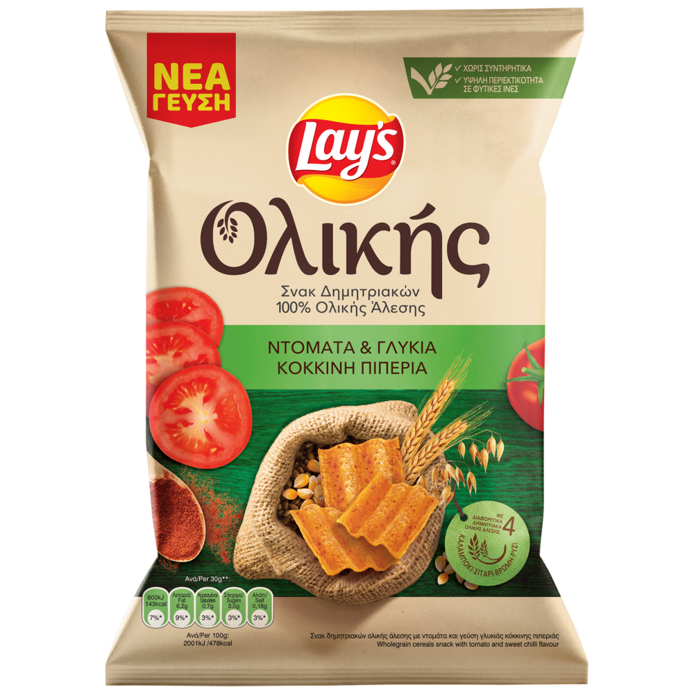 Lay's Σνακ Ολικής Ντομάτα & Πιπεριά 95g