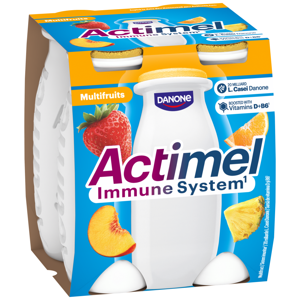 Actimel Ρόφημα Γιαουρτιού Φράουλα 4x100gr