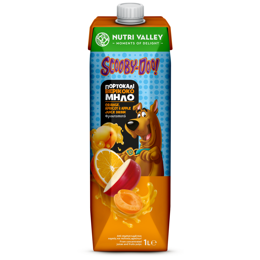 Nutri Valley Χυμός Μήλο Πορτοκάλι Βερίκοκο 1lt
