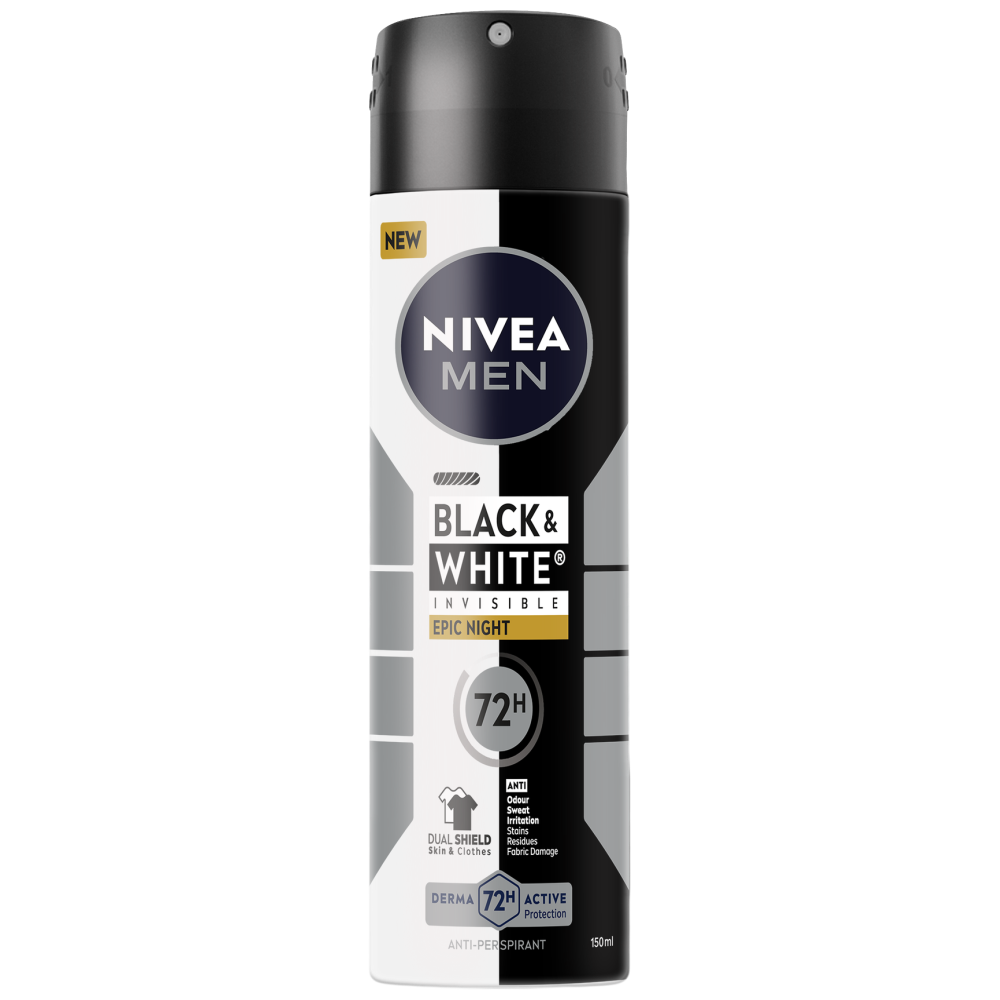 Nivea Men Αποσμητικό Σώματος Σπρέι Black & White Night 150ml
