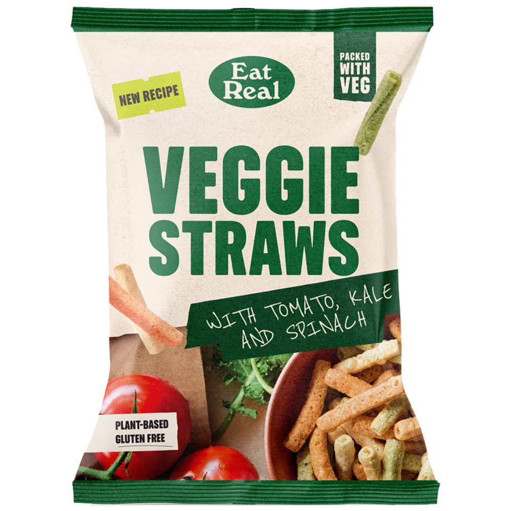 Eat Real Chips Veggie Straws Tomato Kale Spinach 110gr