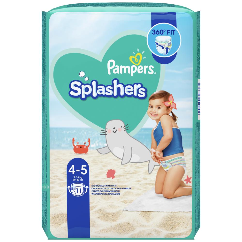 Pampers Πάνες Splashers Carry Pack 4-5 (11τεμ)
