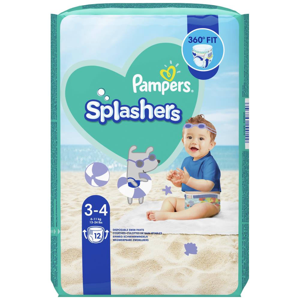 Pampers Πάνες Splashers Carry Pack 3-4 (12τεμ)