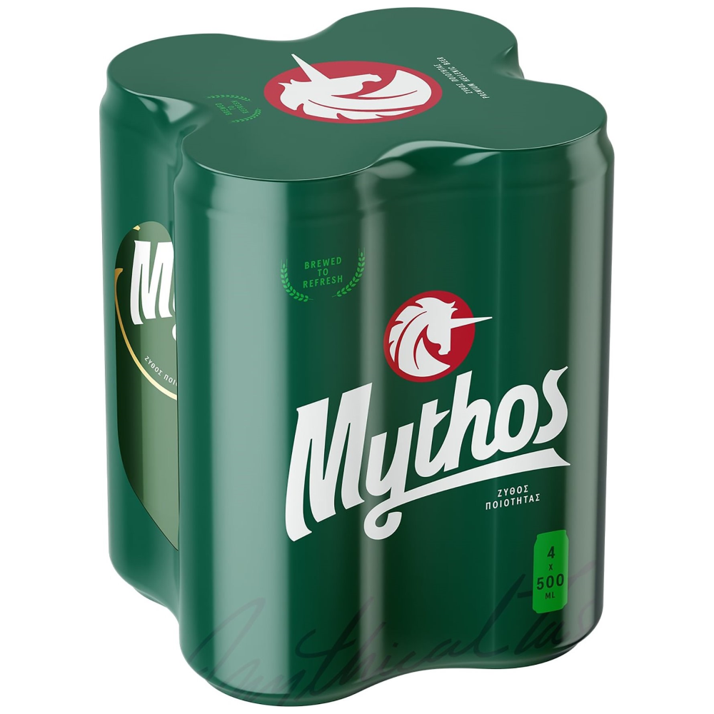 Mythos Μπίρα 500ml 4τεμ